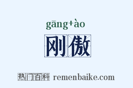 刚傲是什么意思的图片